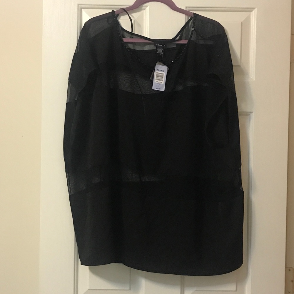 ❤️Black See-Through Blouse❤️